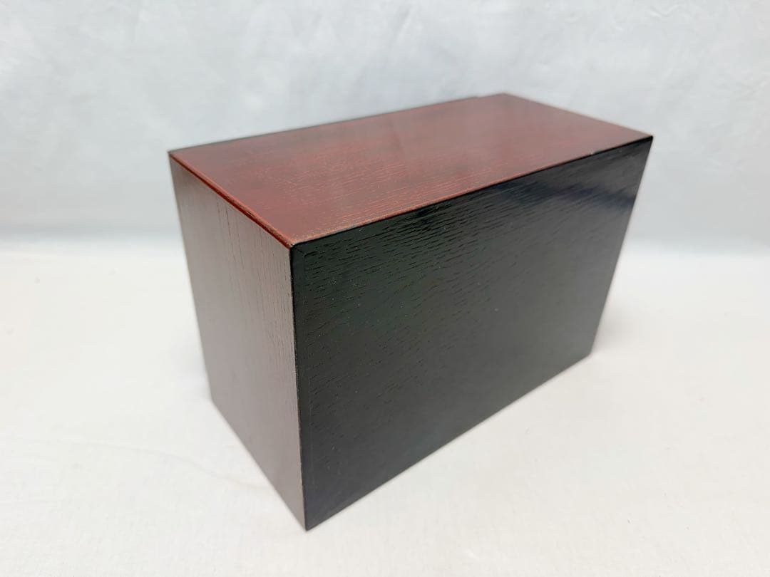 未使用 茶道具 福 寿 溜塗 利休茶箱 茶器入れ 茶具