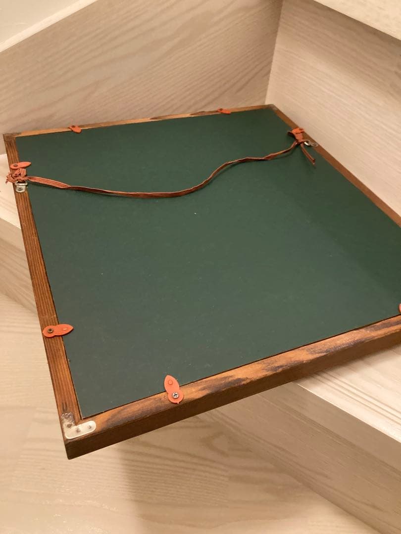 堀口光彦 彫金額 松樹鷹図 金工作品 額装