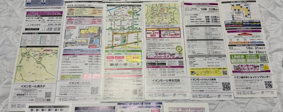 イオンモール フロアガイド フロアマップ 廃止済