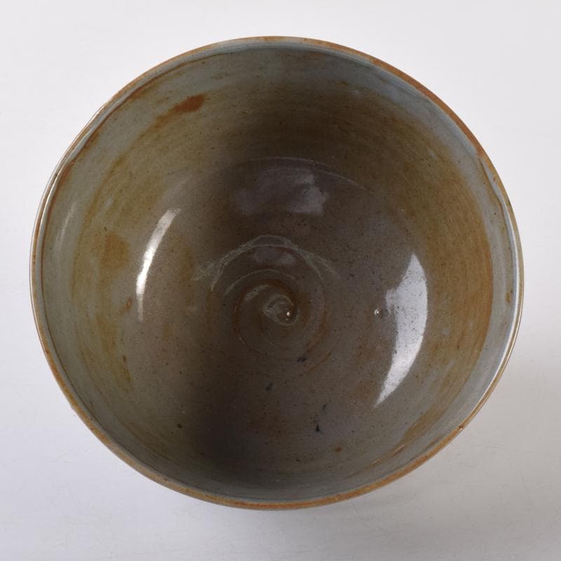 茶道具　華中亭道八製　染付　花草漢詩文　菓子器　鉢　共箱　C　7100