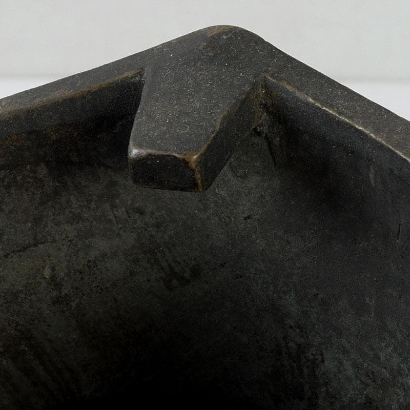 茶道具　古銅　鬼面　涼炉　香炉　在銘　Z　9628