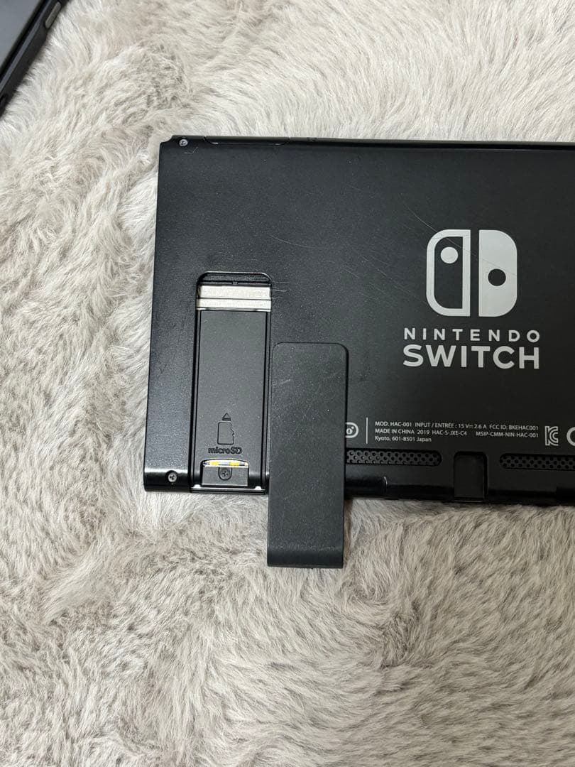 NintendoSwitchグレー本体+ネオンブルーJoy-Con2本付き