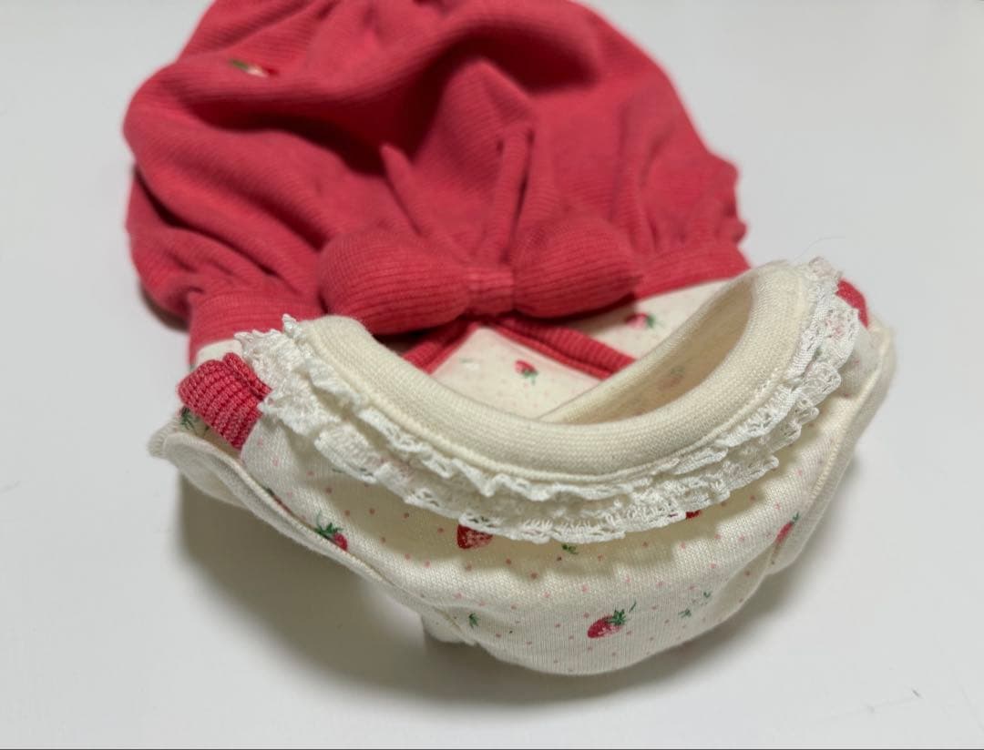 ダックスフンド服　オーダー受付ページ　ロンパース　つなぎ　犬服　苺　いちご