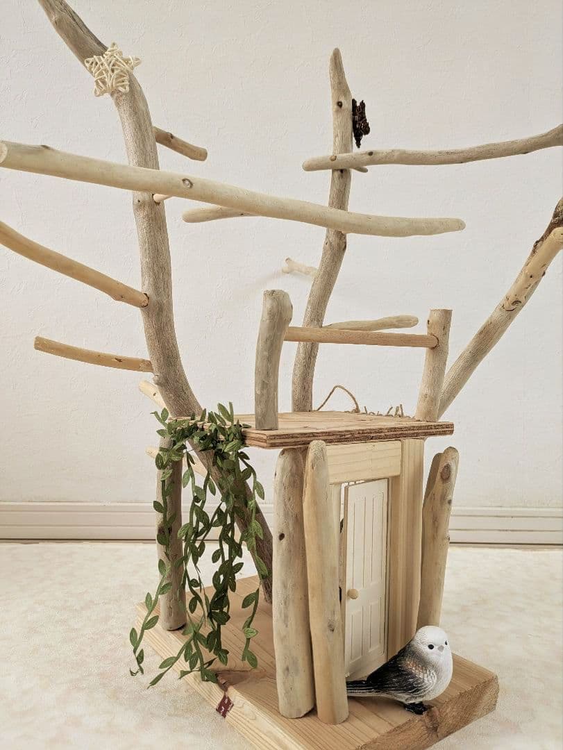 バードアスレチック65流木 バードジム　バードトイ　扉を開けて