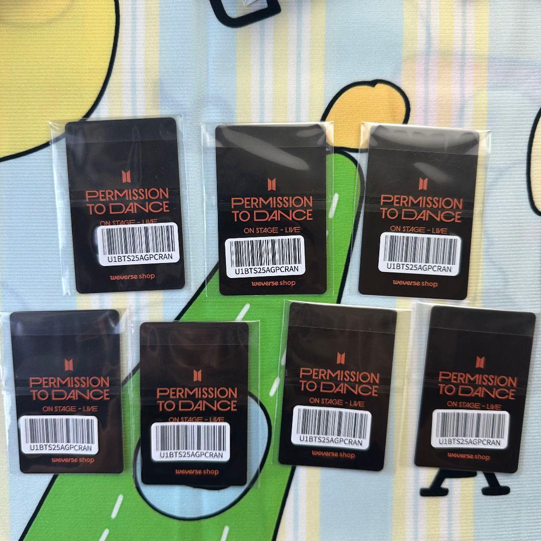 BTS PTD 予約購入特典 トレカ 全員7枚です