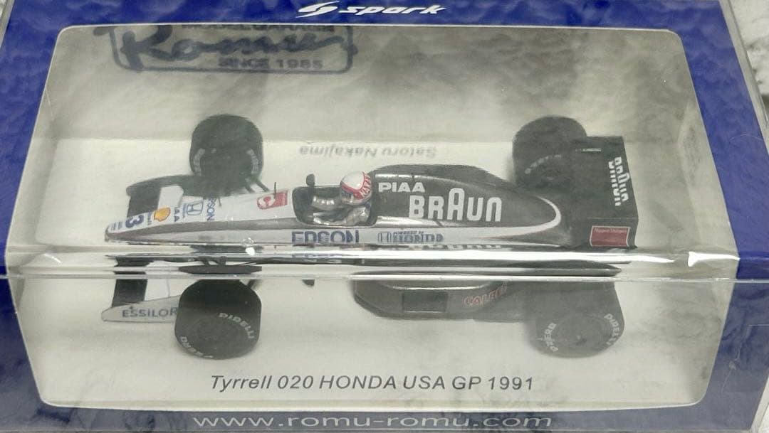 スパーク 1/43 ティレル020 中嶋悟 1991アメリカ　F1ラストポイント