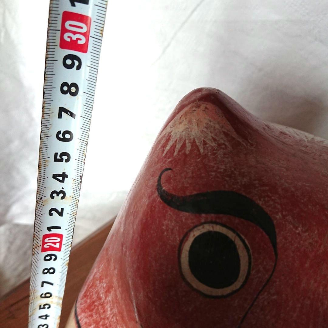 よいお顔 大きな猫 トナラ焼 メキシコ民芸 置物 /招き猫 ヴィンテージ 民芸館