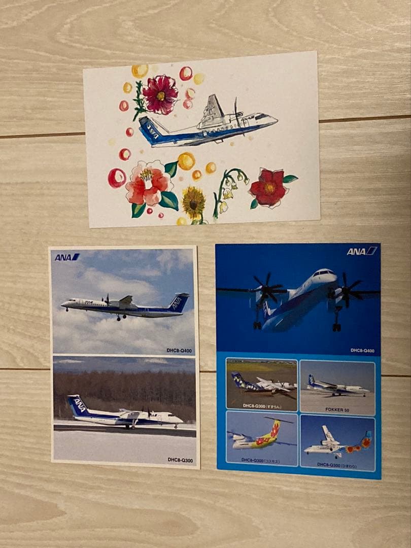 ANK DHC-8-300 つばき JA801K 1:200 モデルプレーン